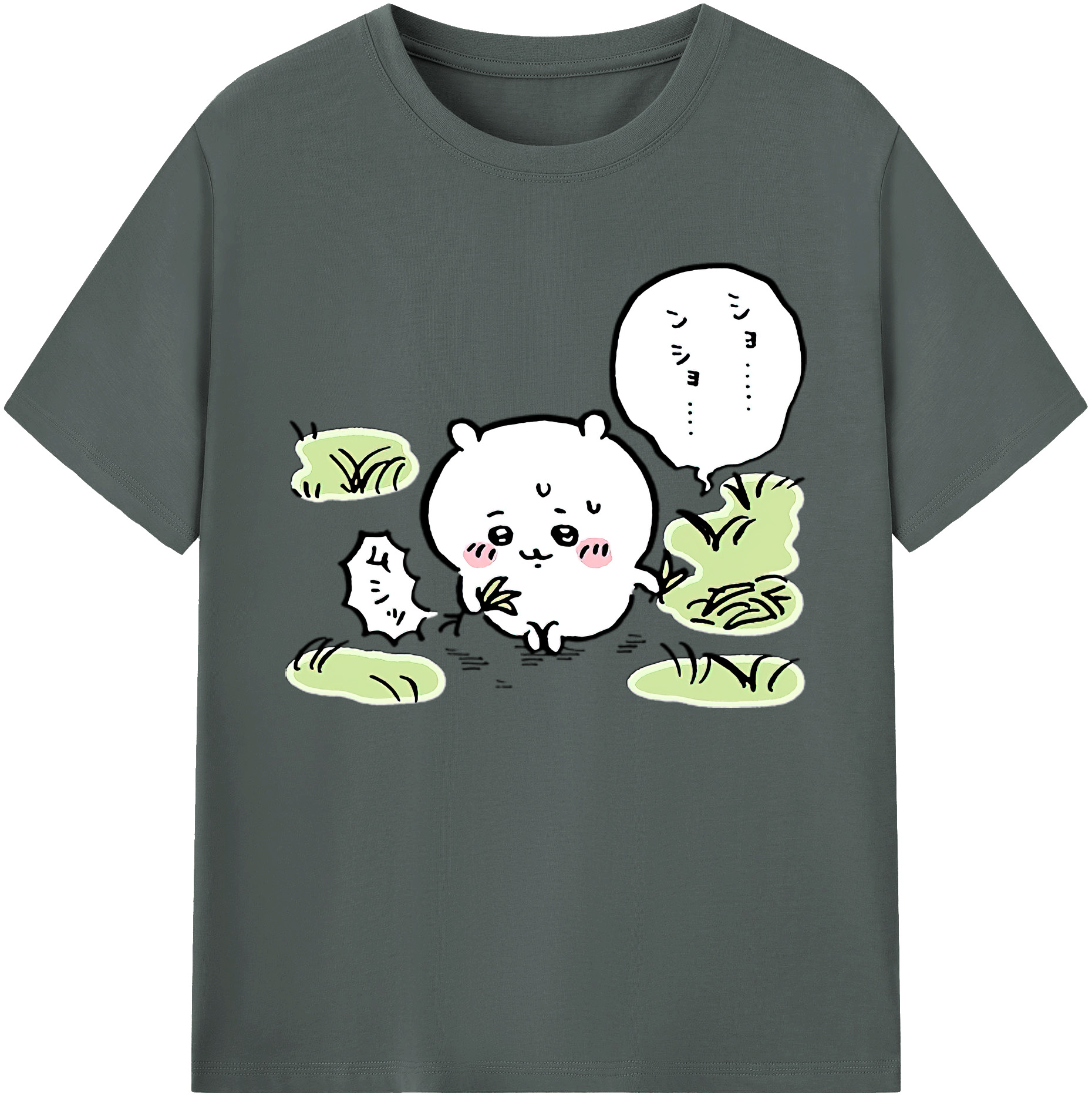 （画像用） ちいかわ ちいかわ Chii-kawa chiikawa 綿100％ メンズ半袖Tシャツ｜肌触りやわらか＆通気性